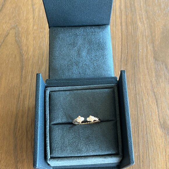 DAVID YURMAN 18K ROSE GOLD & DIAMOND RENAISSANCE BAND RING - Picture 10 of 16